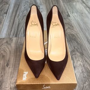 PIGALLE FOLLLIES 100 SUEDE CRAMOISI